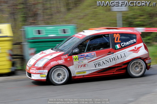 2008-04-19 Rally 1000 Miglia 0482 Chente-Mometti - Ciotroen C3 R2B